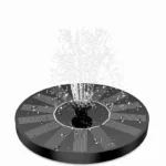 Solar Fountain with 6 Customizable Nozzles