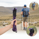 Hiking Poles Lightweight Foldable Aluminium Support - Image 7