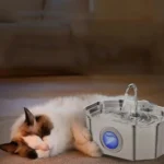 Stainless Steel Cat Water Fountain 3.2L - Automatic with Water Level Window - Image 3