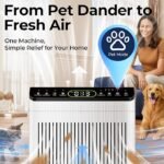 Smart Air Purifier for Large Rooms (Up to 2,200 Ft²) – HEPA Filter with Washable Pre-Filter, Pet Allergy Mode, Aromatherapy, PM2.5 Air Quality Monitor & Auto Mode - Image 2