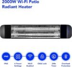 2000W Smart WiFi Infrared Patio Heater - Image 2