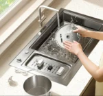 Stainless Steel Flower Cat Water Fountain 2.2L - Triple-Filter with LED Light - Image 6