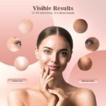 Red Light Therapy for Face, 3 Modes Portable Led Face Mask Light Therapy with Remote, Near-infrared 850 Red Light Mask with Timing Function, Led Light Therapy At Home 180 LED Beads - Image 4