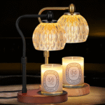 Crystal Candle Warmer Lamp – Elegant Home Fragrance Light with Adjustable Heat & Lampshade